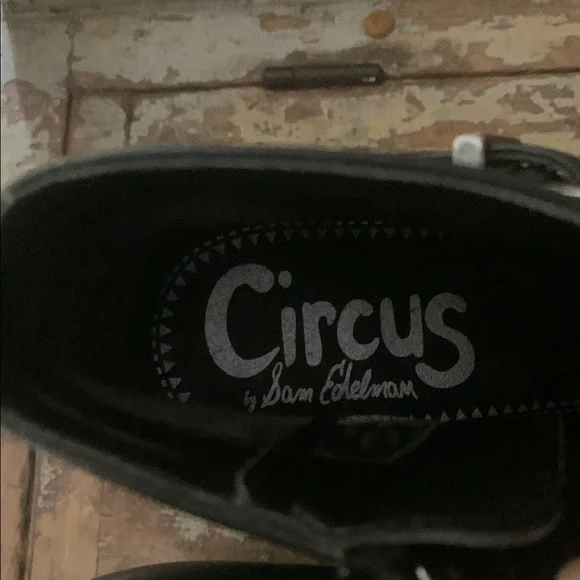 Black and Brown Ankle Boots with Leopard Print - Picture 2 of 8